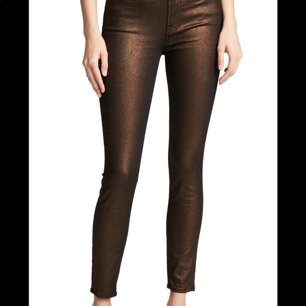 7 For All Mankind Metallic Skinny Jean